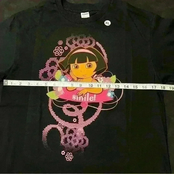 NWT VTG Dora The Explorer Nickelodeon Nick Jr Jeff Hamilton Smile T-Shirt Small - Picture 5 of 10